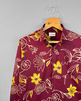 Golden Orchid - Pure Cotton Shirt - Jaipuri Crown